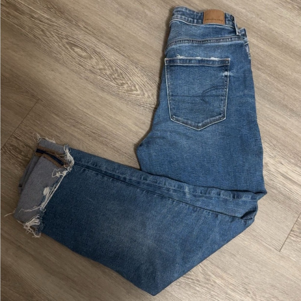 American Eagle Outfitters Straight Leg Blue Jeans